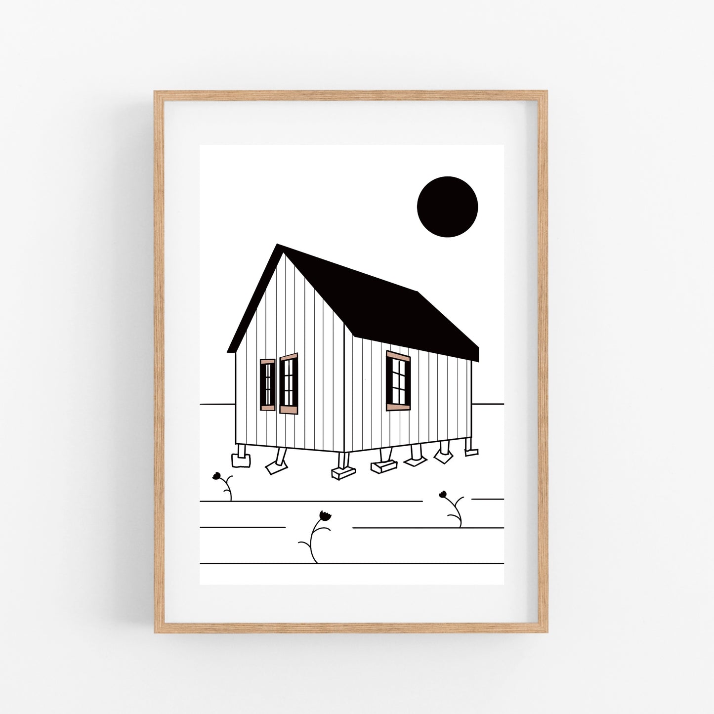 The Post & Pier // Bubblegum // Limited Edition Screen Print