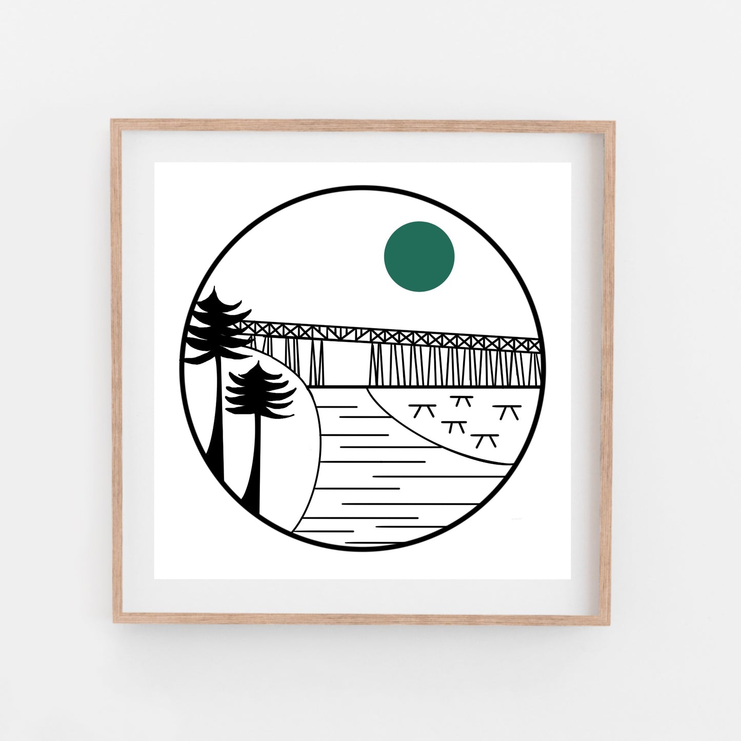 The ALBION BRIDGE // Hand Pulled Screen Print