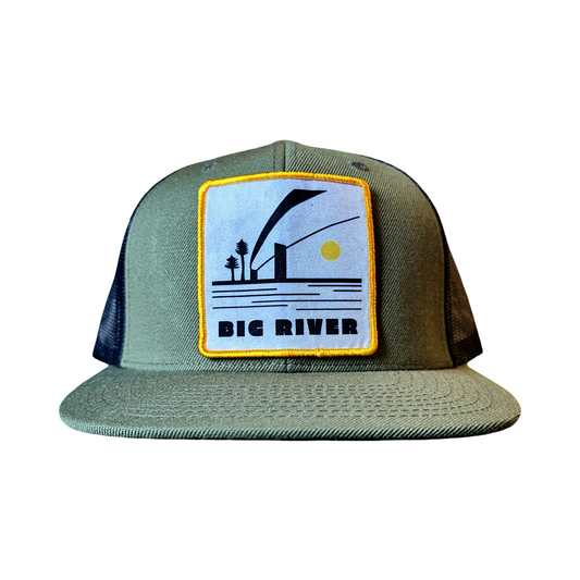 The BIG RIVER Trucker Hat // Olive + Gold