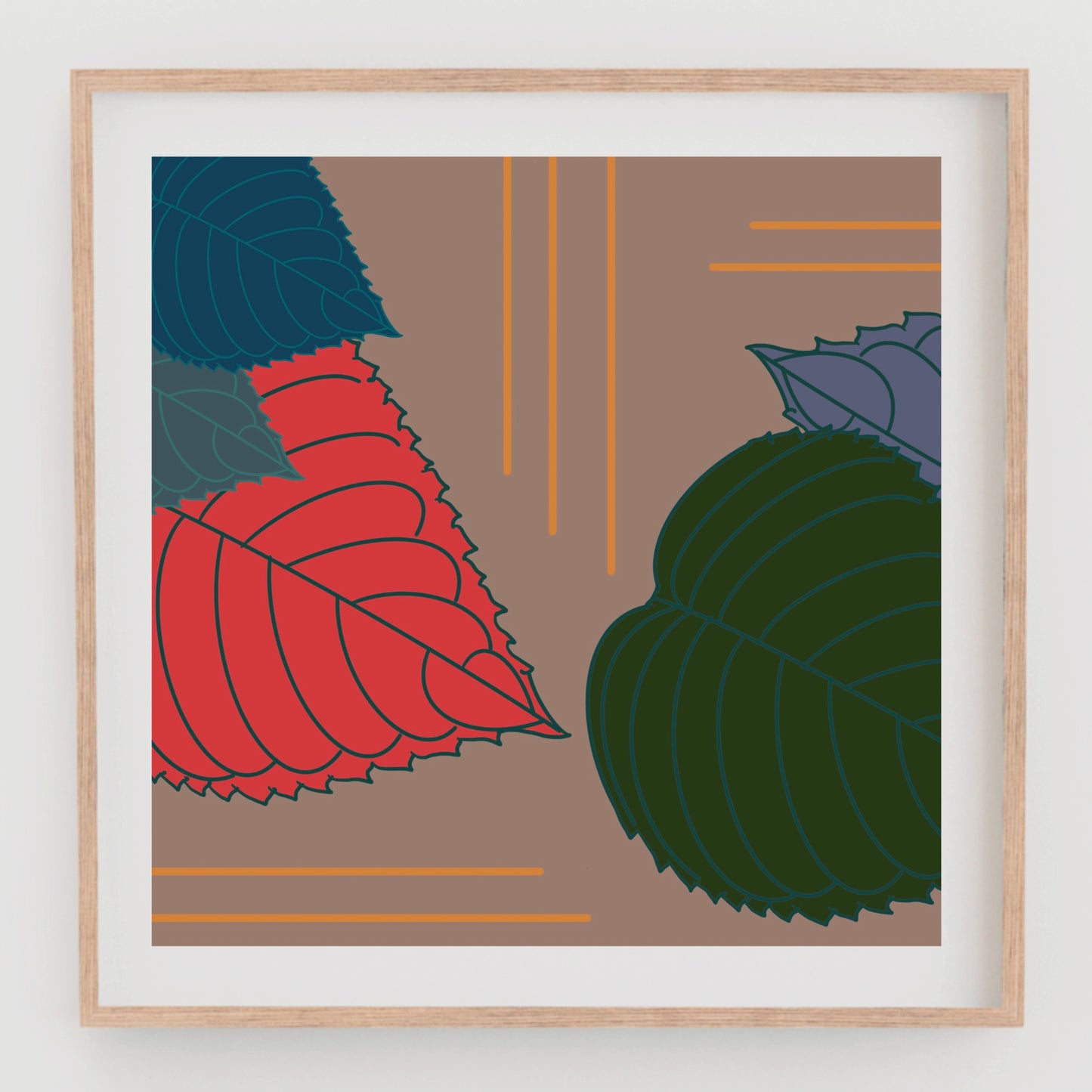 Leaves 12” x 12” Art Print