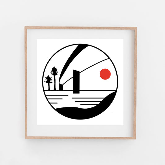 The BIG RIVER // Hand Pulled Screen Print