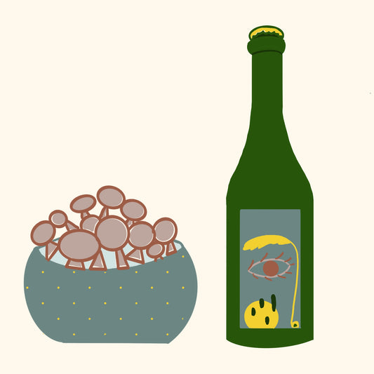 The Spanish White + Champinoñes al Ajillo Magnet